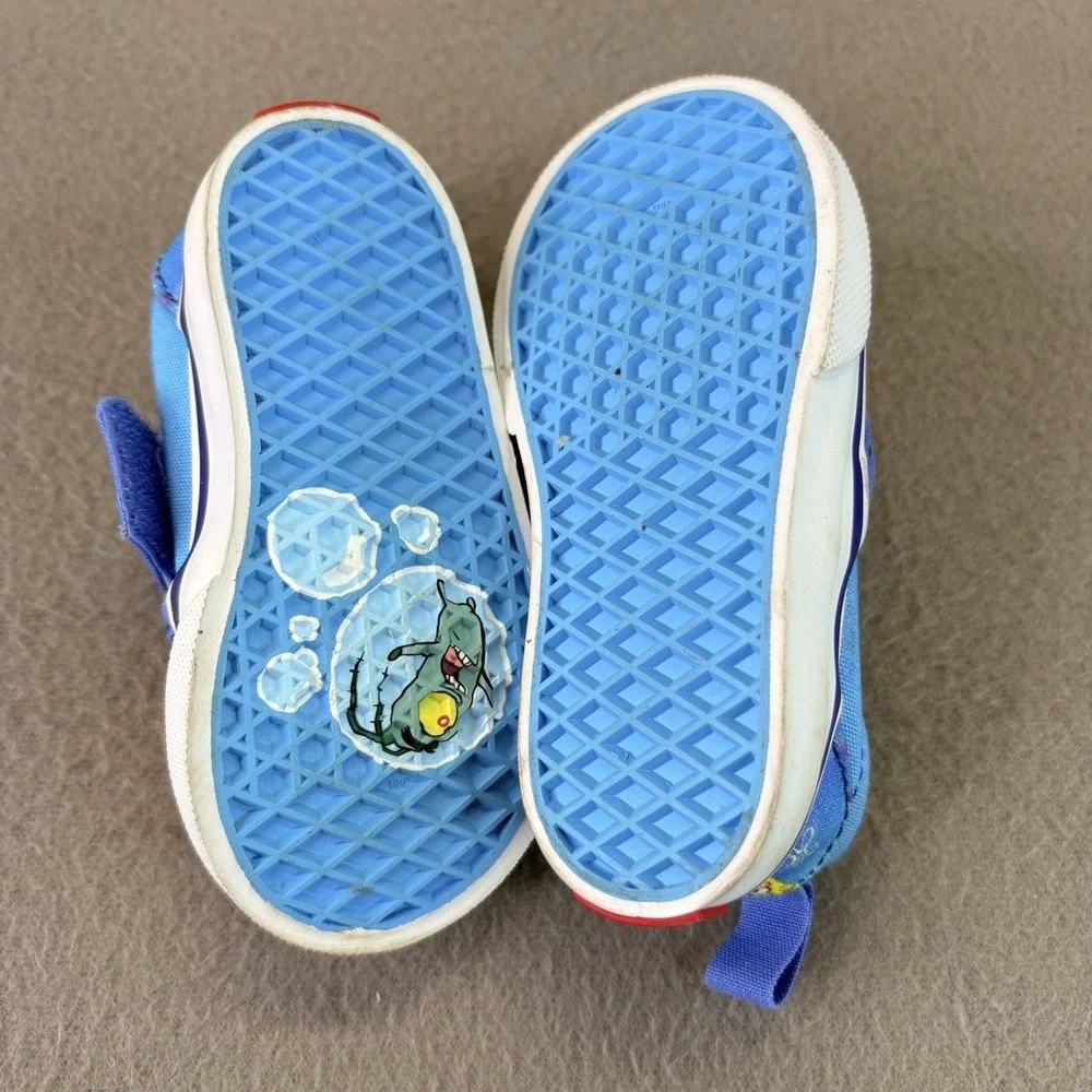 Vans X SpongeBob Infant/Toddler Shoes Size 4.5, Color: Multi-Color